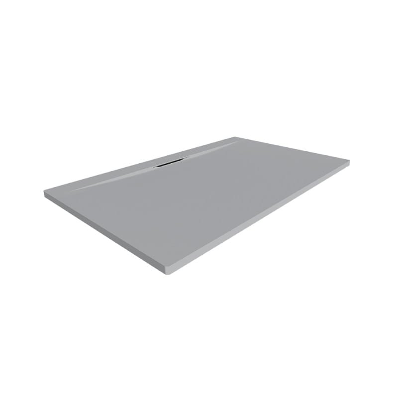 RECEVEUR SOLIDSTONE DARBO GRIS BASALTE 180X90