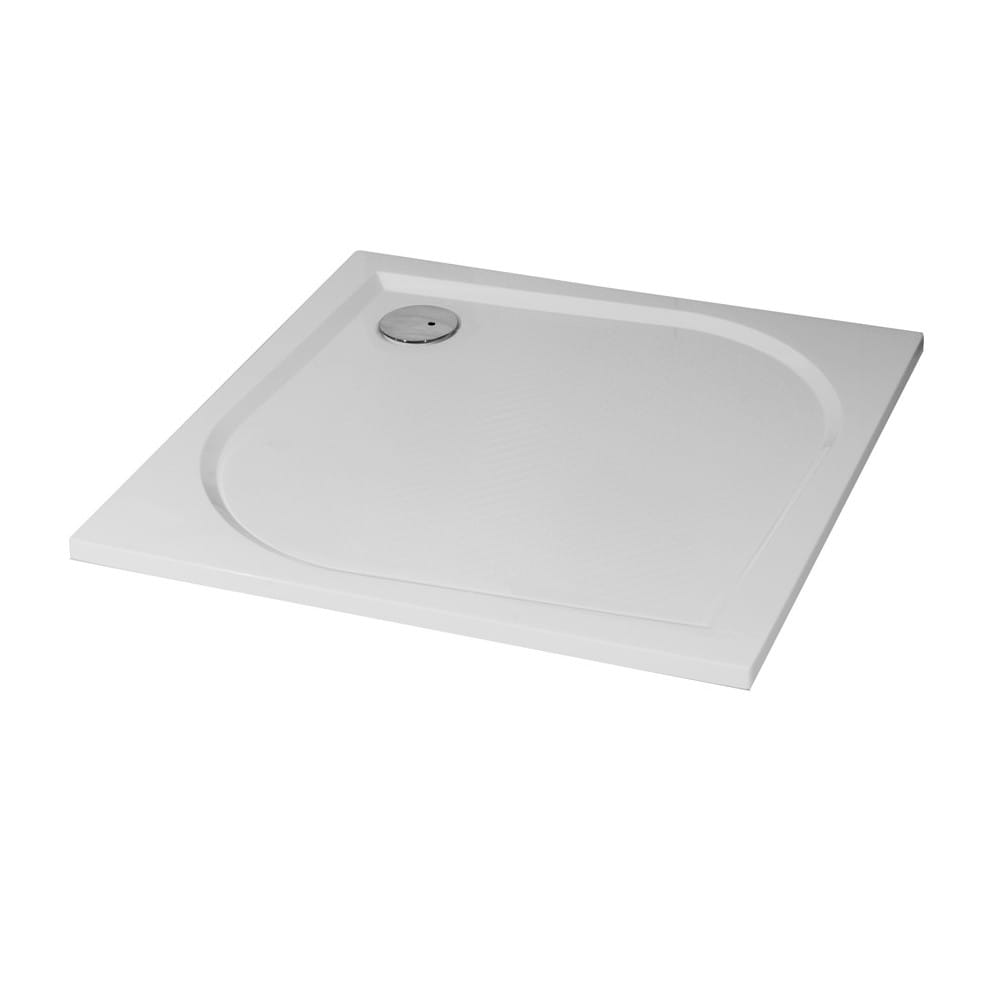 RECEVEUR DINO POLYBETON BLANC BRILLANT 80x80