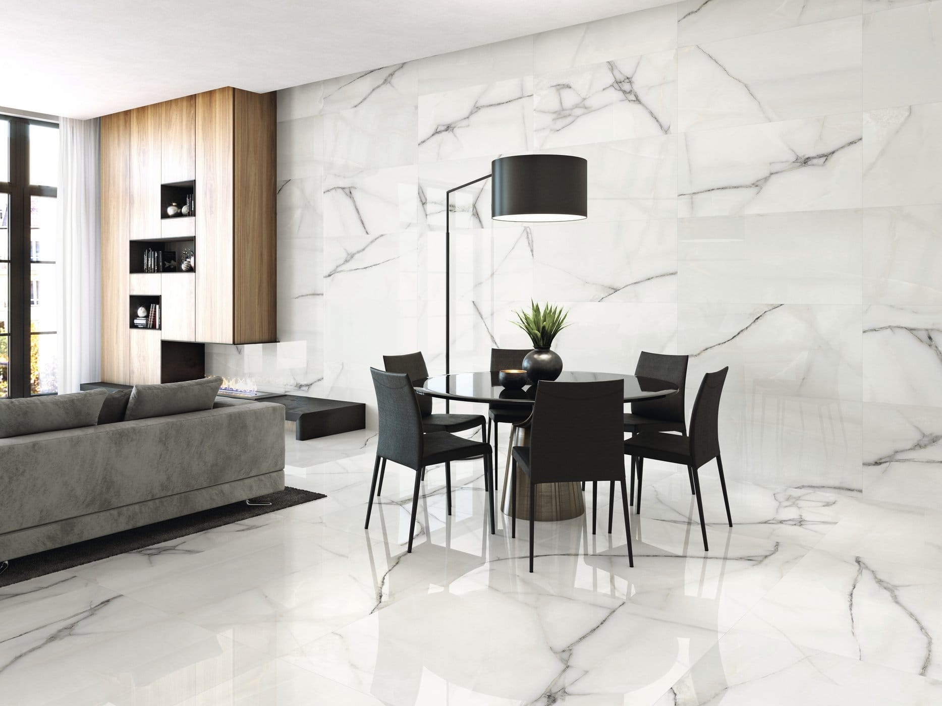 60x60 NEWBUDRESA WHITE NATUREL RECTIFIE /m² – Image 2