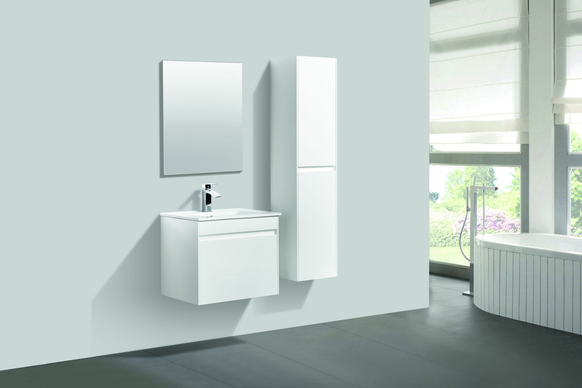 MEUBLE AGATE BLANC BRILLANT 600 – Image 4