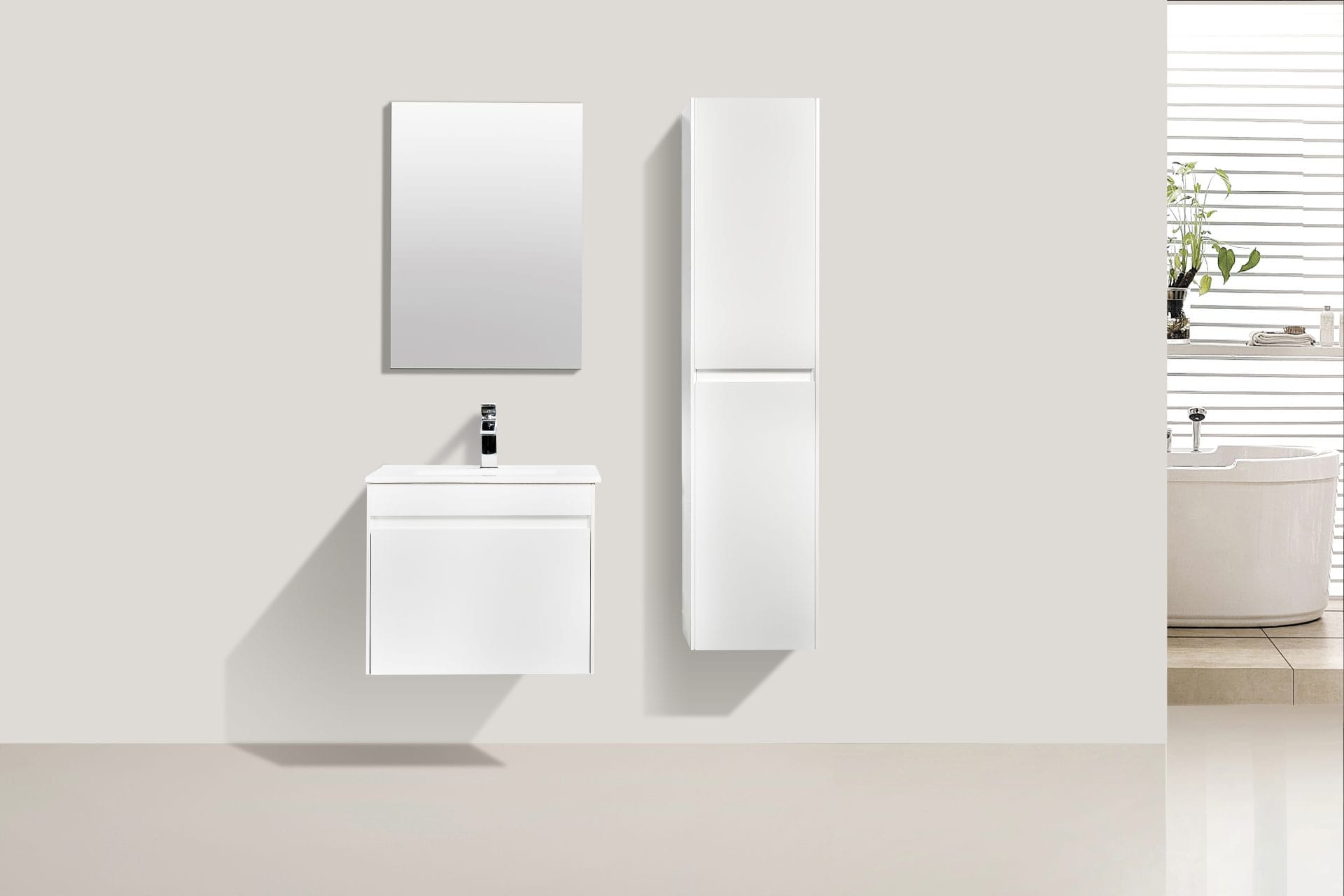 MEUBLE AGATE BLANC BRILLANT 800 – Image 3