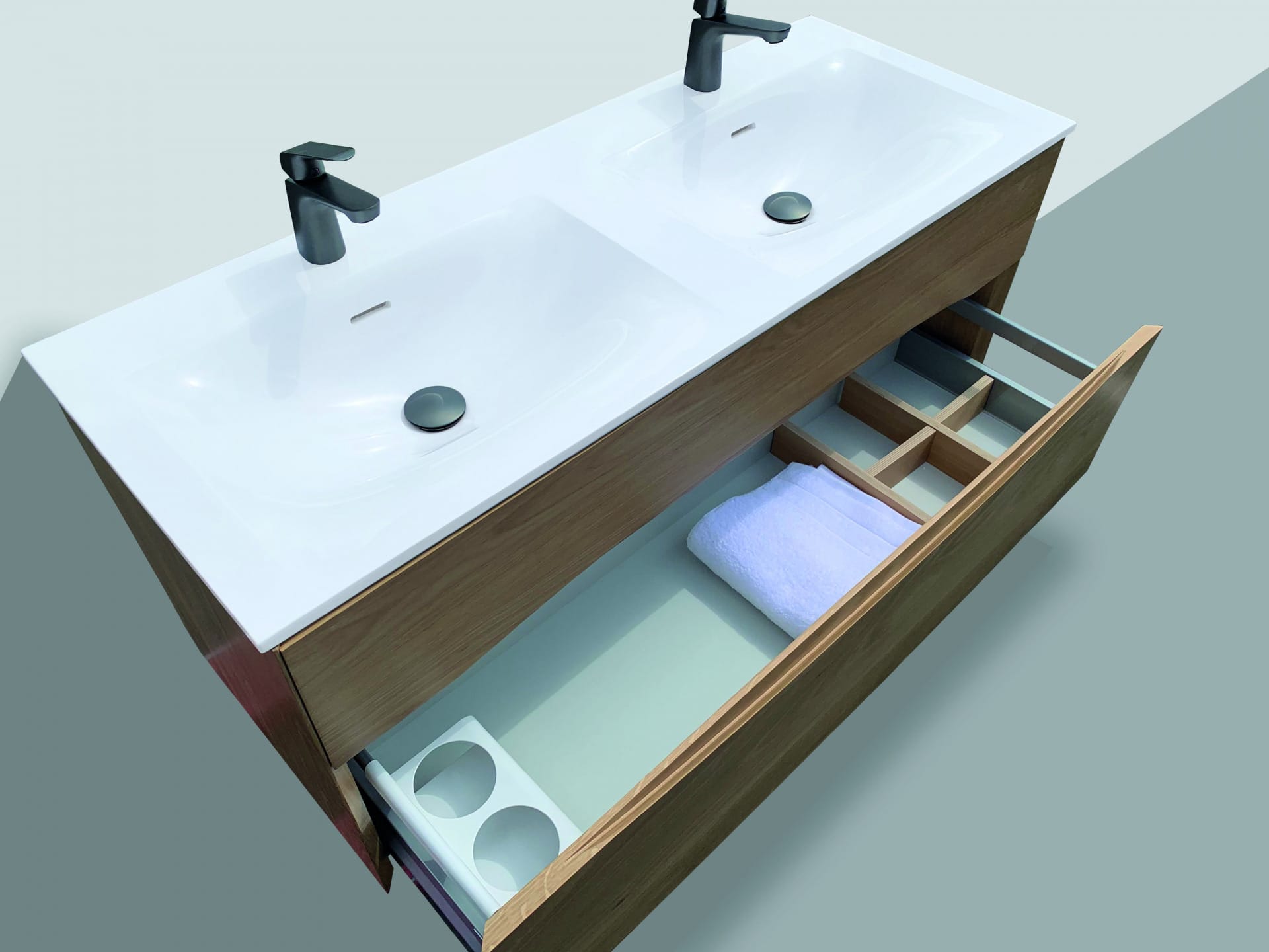 MEUBLE DANAE CHENE CLAIR 900 – Image 2