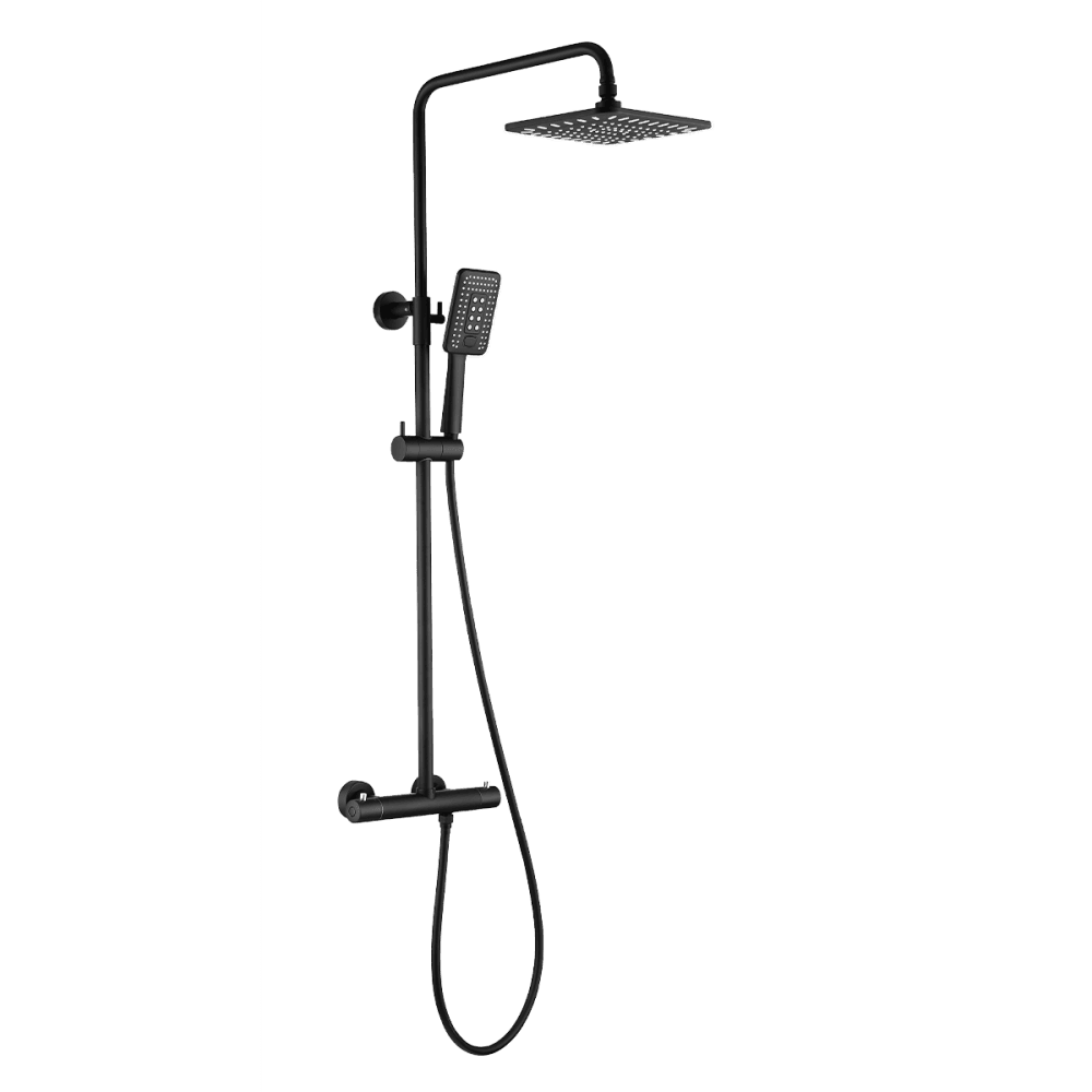 COLONNE DE DOUCHE THERMOSTATIQUE Z800N NOIR MAT