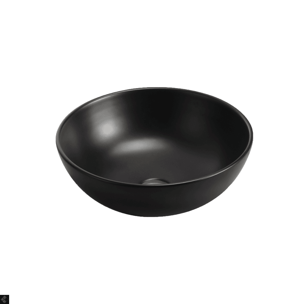 VASQUE A POSER EN CERAMIQUE COCOON NOIR MAT