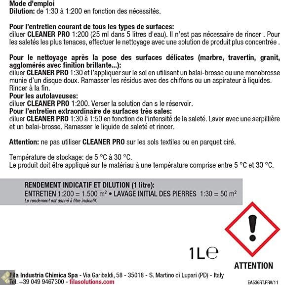 FILA - CLEANER PRO 1L – Image 4