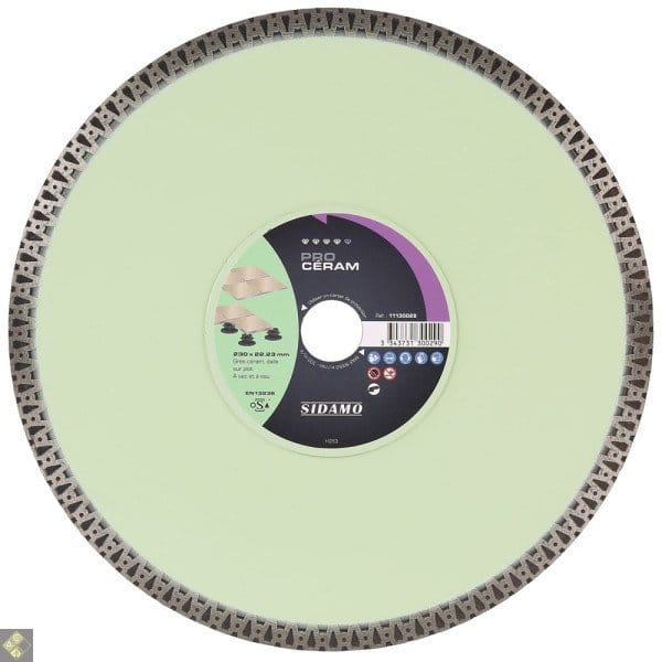 Sidamo - Disque diamant PRO CÉRAM D. 230x22,23x10mm