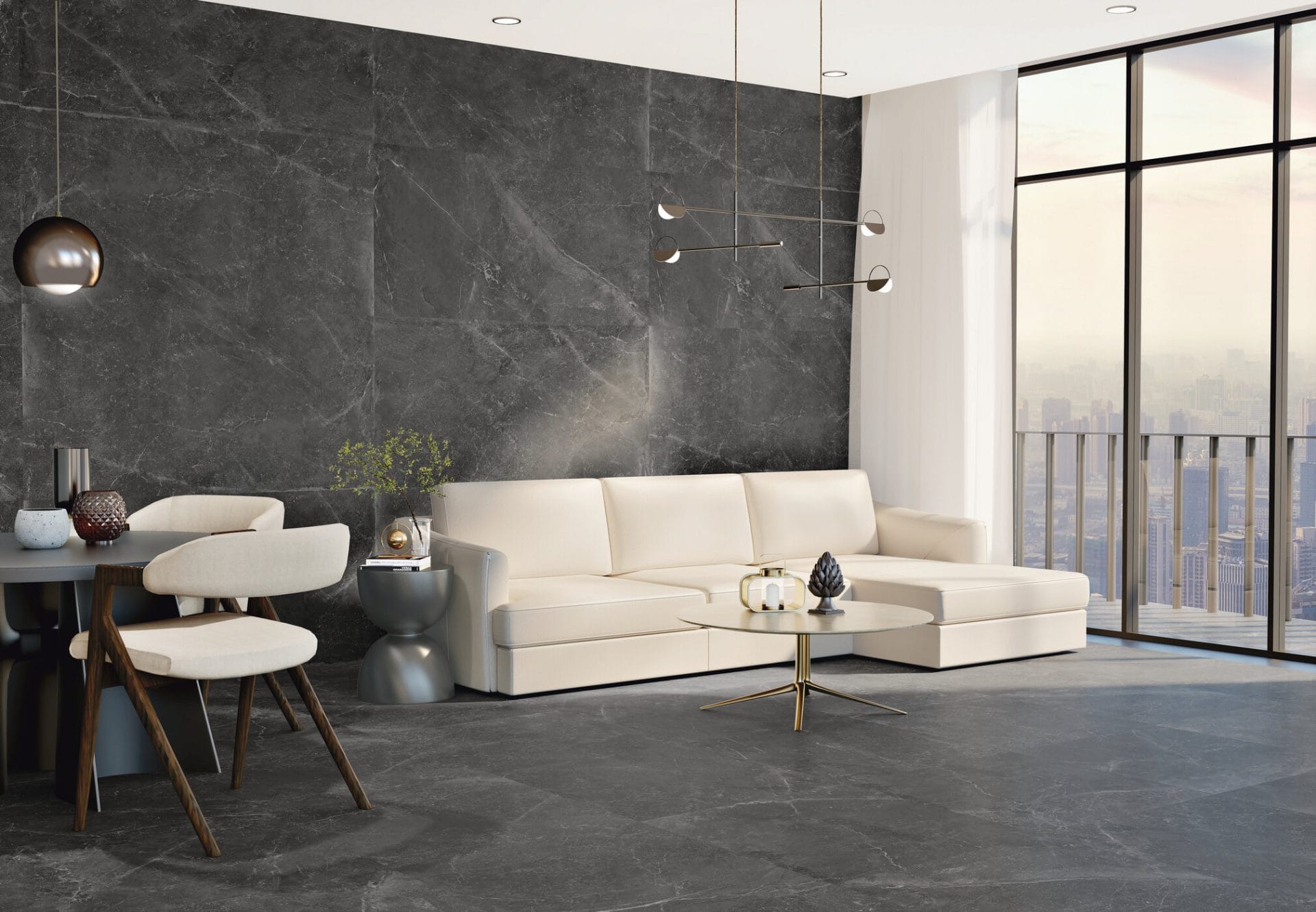 80x80 PIETRADRESA ANTICA NERO RECTIFIE /m² – Image 2