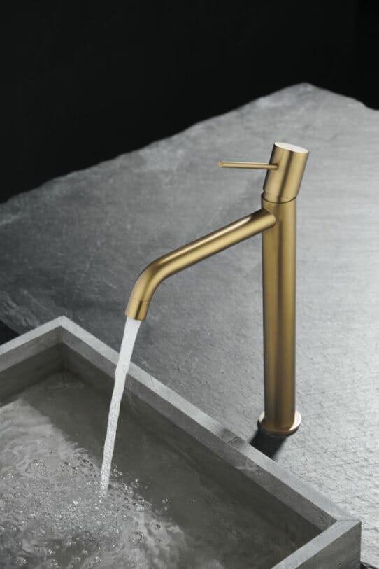 MITIGEUR LAVABO GALA HAUT OR BROSSE – Image 4