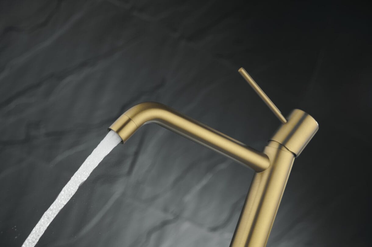 MITIGEUR LAVABO GALA HAUT OR BROSSE – Image 6