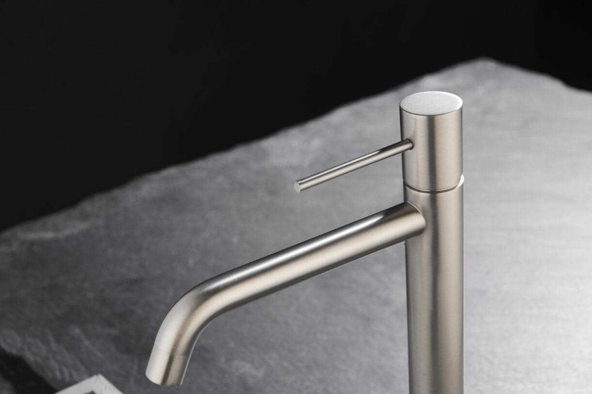 MITIGEUR LAVABO GALA HAUT NICKEL BROSSE – Image 4