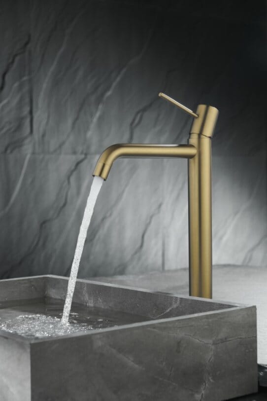 MITIGEUR LAVABO GALA HAUT OR BROSSE – Image 3