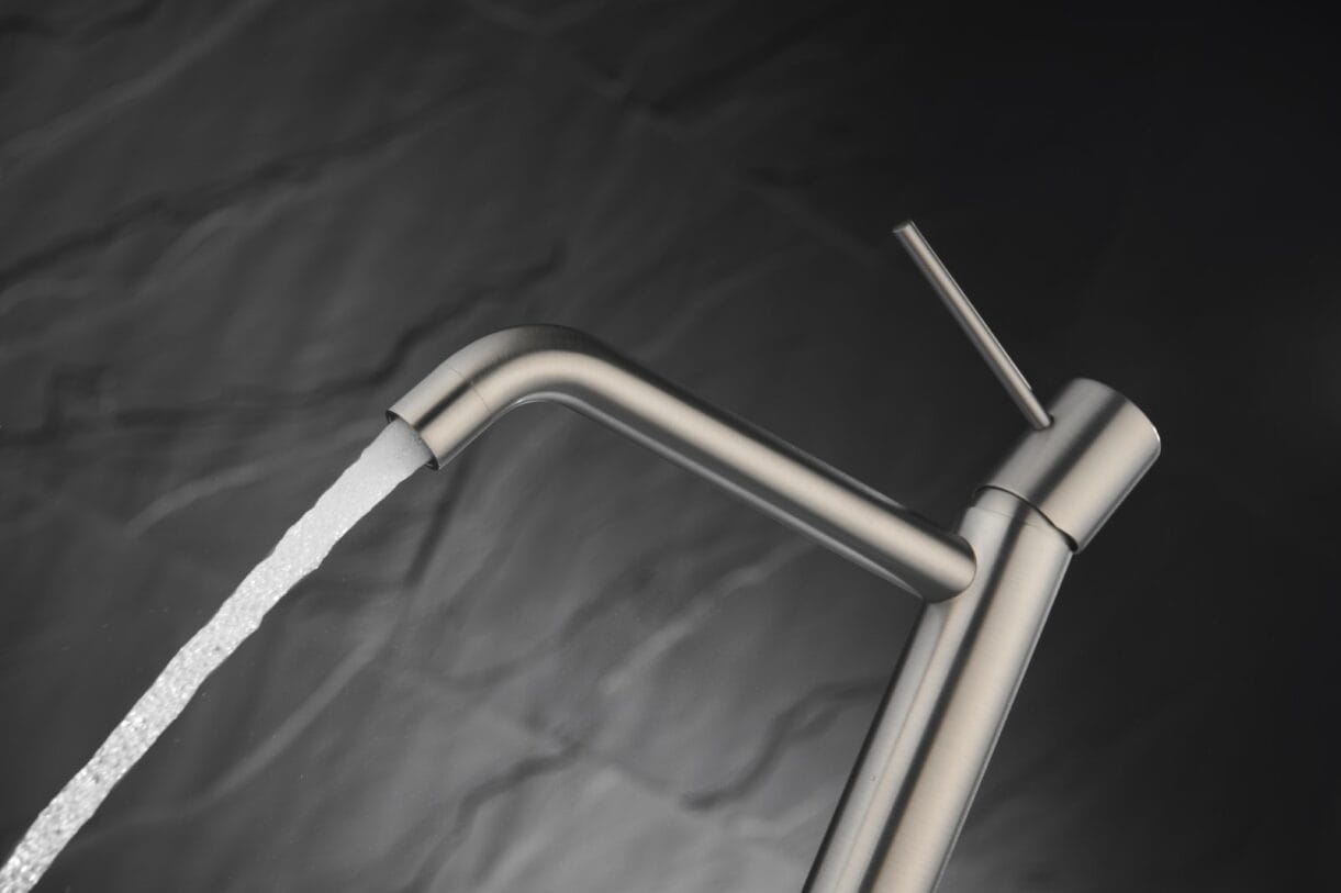 MITIGEUR LAVABO GALA HAUT NICKEL BROSSE – Image 5