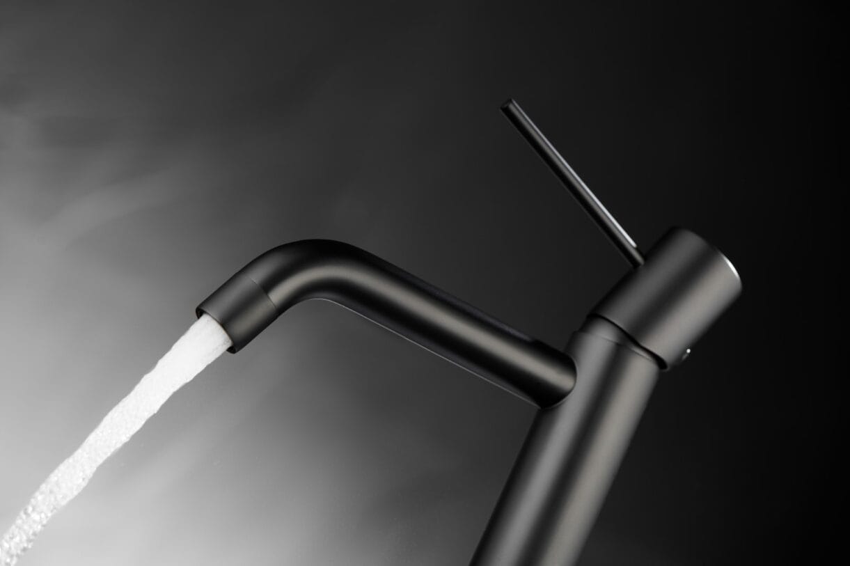 MITIGEUR LAVABO GALA NOIR MAT – Image 4