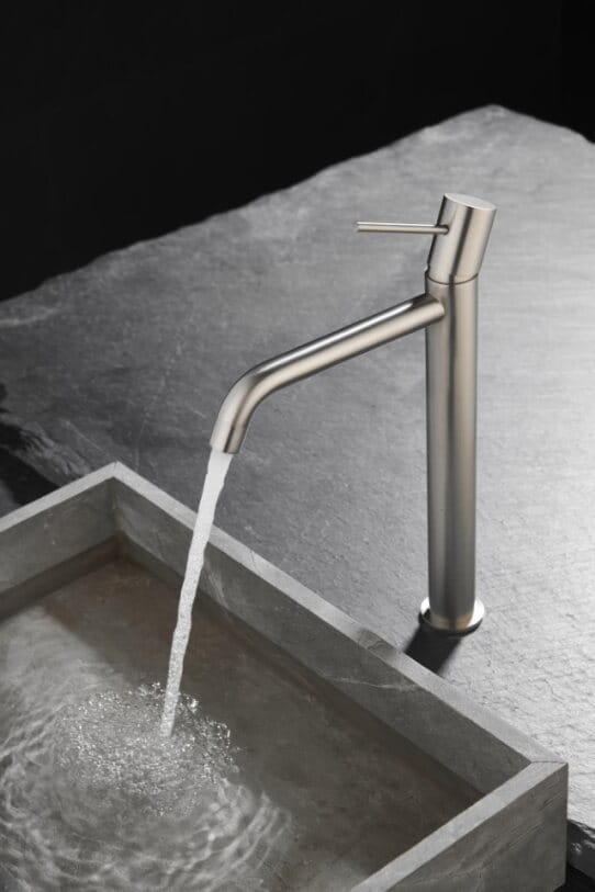 MITIGEUR LAVABO GALA HAUT NICKEL BROSSE – Image 3