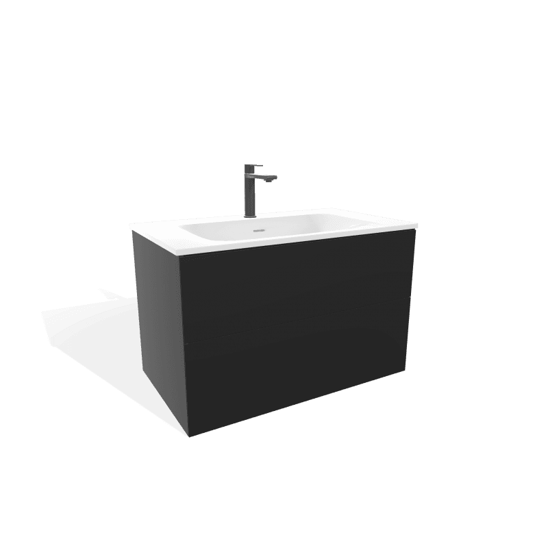 MEUBLE FUJI NOIR ABSOLU 800