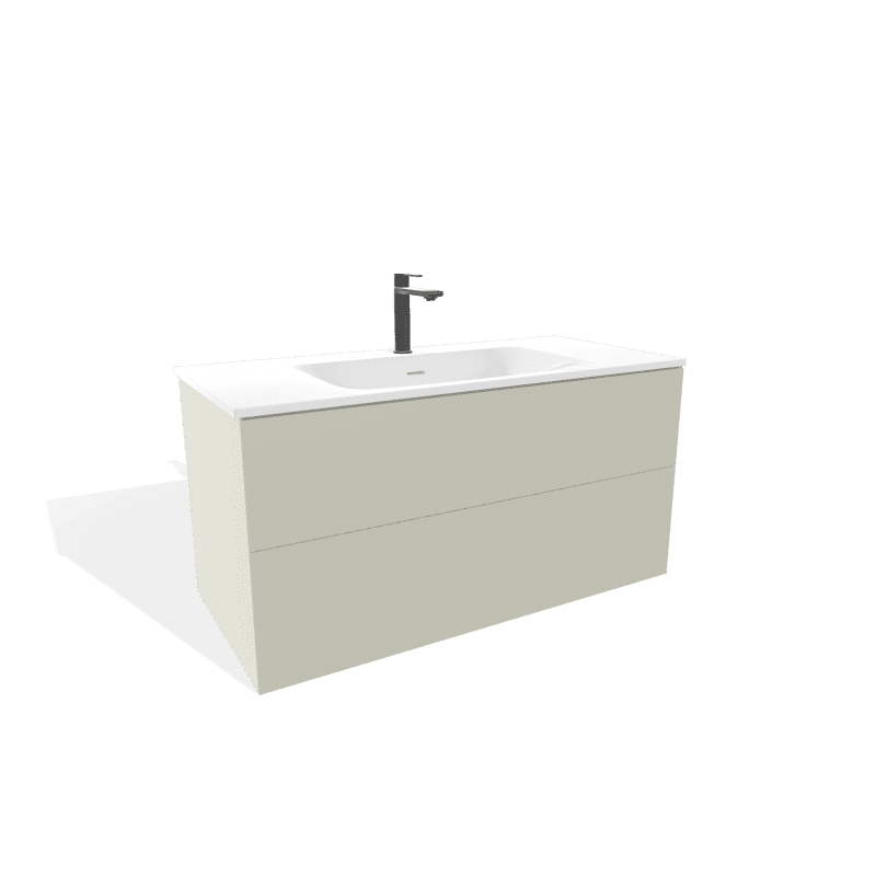 MEUBLE FUJI AMANDE 1000 2 tiroirs