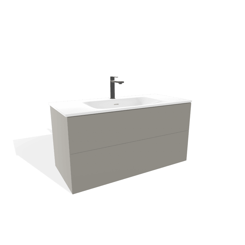 MEUBLE FUJI SMOKE 1000 2 tiroirs