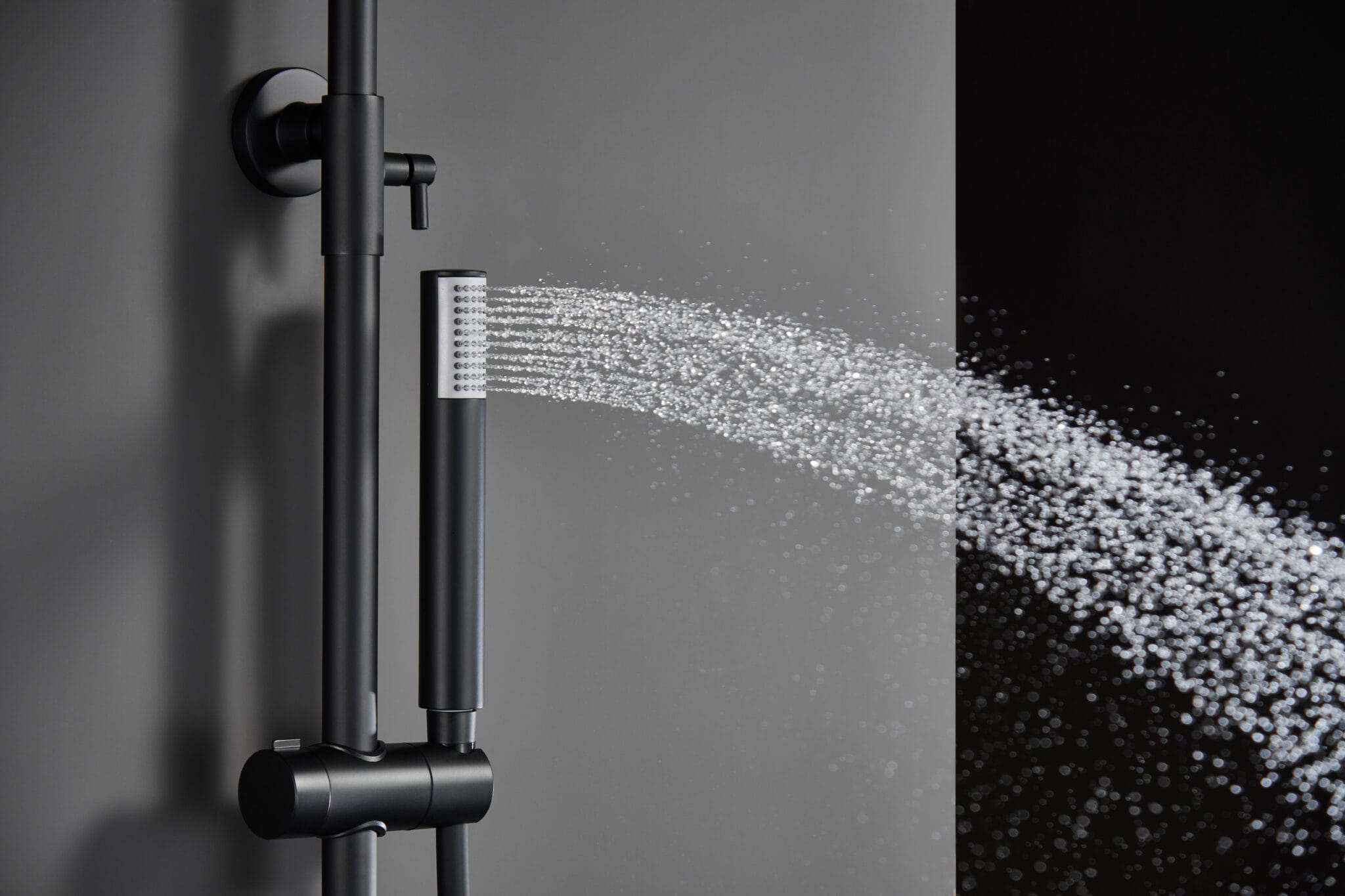 COLONNE DE DOUCHE MONOCOMMANDE MONZA NOIR MAT – Image 4