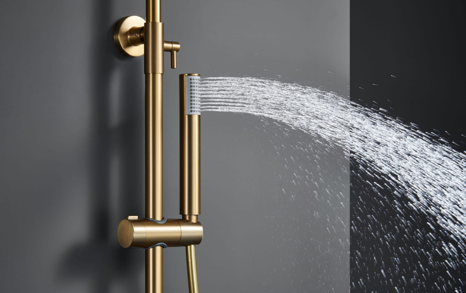 COLONNE DE DOUCHE MONOCOMMANDE MONZA OR BROSSE – Image 4