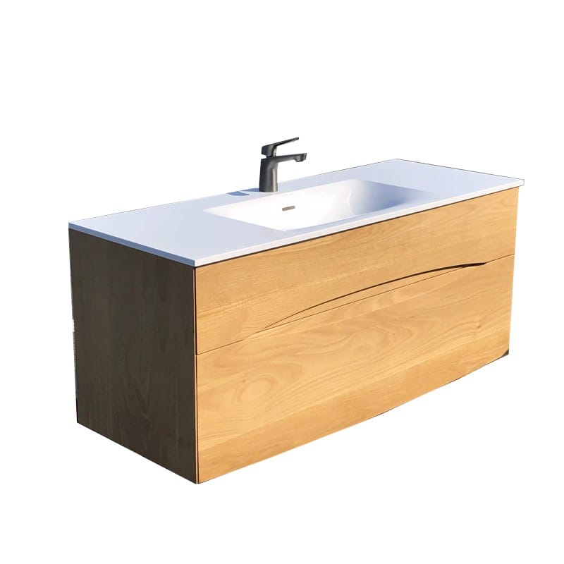 MEUBLE DANAE CHENE CLAIR VASQUE CENTRE 1200