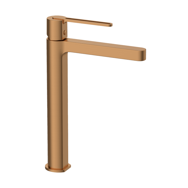 MITIGEUR LAVABO HANAE HAUT CUIVRE BROSSE