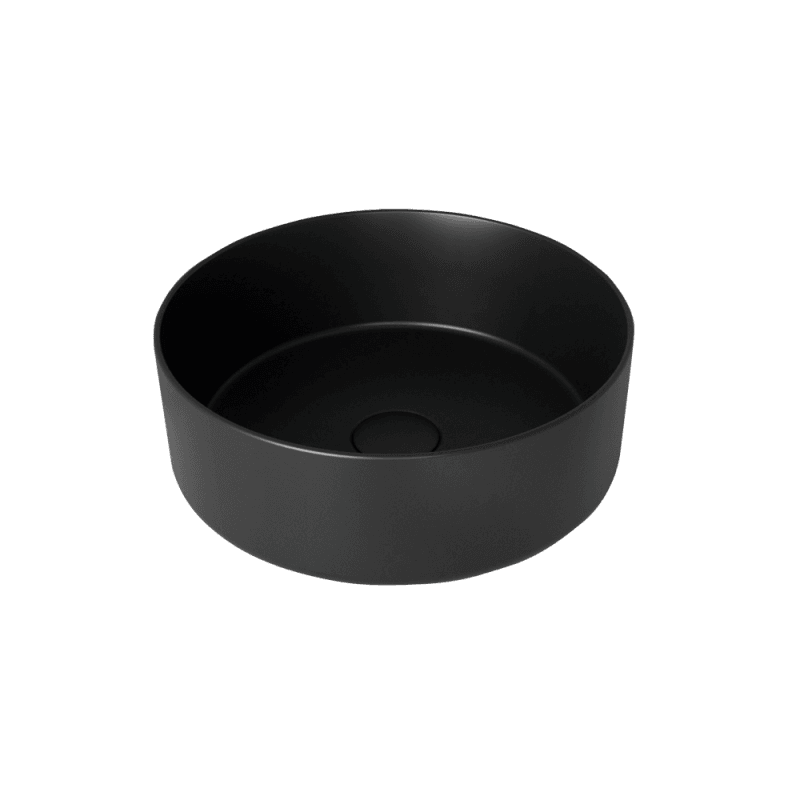 VASQUE CERAMIQUE RONDE A POSER HELIUM NOIR MAT