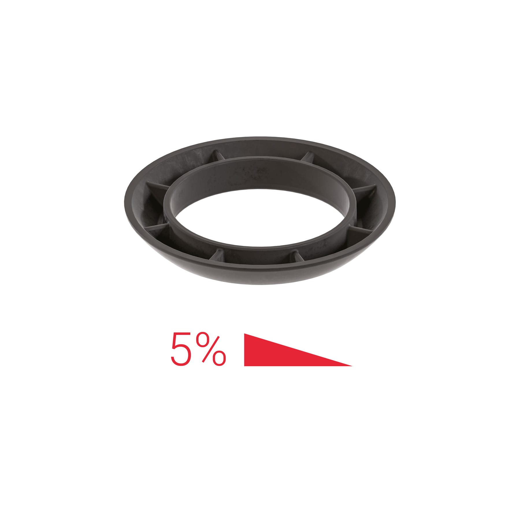 BAGUE A BASCULE AUTONIVELANTS 5° POUR PLOTS