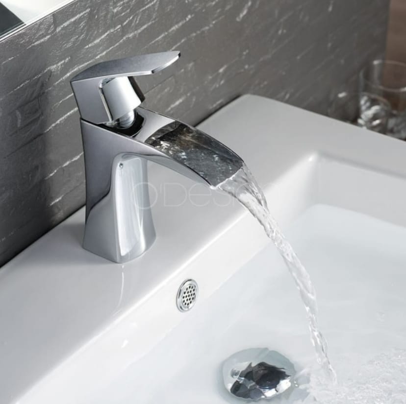 MITIGEUR LAVABO BAS EN CASCADE KING CHROMÉ – Image 2