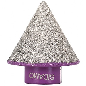 Sidamo – Fraise conique diamant a sec  2-38