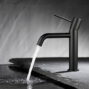 MITIGEUR LAVABO GALA NOIR MAT