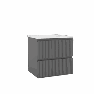 MEUBLE GAROS 600 GRIS ORAGE BRILLANT