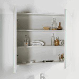 ARMOIRE MIROIR FIDJI LAQUÈ BLANC BRILLANT 60CM