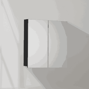 ARMOIRE MIROIR FIDJI NOIR MAT 60CM