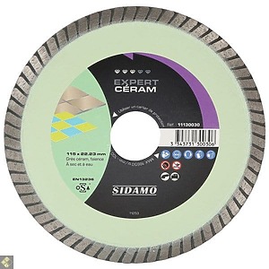 Sidamo – Disque diamant EXPERT CÉRAM D. 115×22,23x7mm