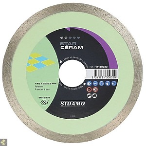 Sidamo – Disque diamant STAR CÉRAM D. 115×22,23x7mm