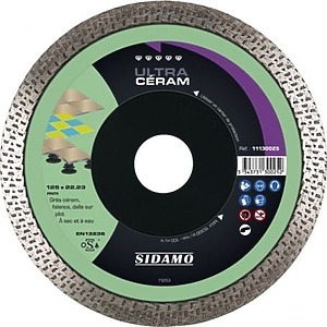 Sidamo – Disque diamant ULTRA CÉRAM D. 125×22,23xH10mm