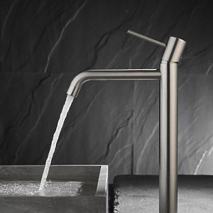 MITIGEUR LAVABO GALA HAUT NICKEL BROSSE