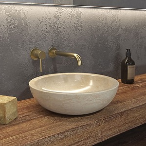 VASQUE A POSER EN PIERRE ELENA CREME Ø400