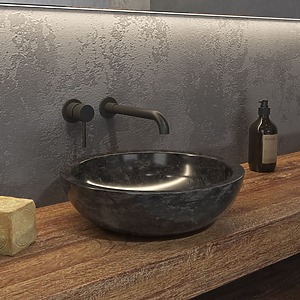 VASQUE A POSER EN PIERRE ELENA NOIR Ø400