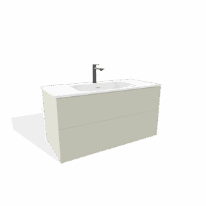 MEUBLE FUJI AMANDE 1000 2 tiroirs