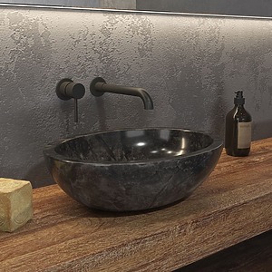 VASQUE A POSER EN PIERRE NOIR LEONOR