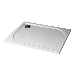 RECEVEUR UGO POLYBETON BLANC BRILLANT 80×100