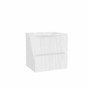 MEUBLE GAROS 600 BLANC BRILLANT