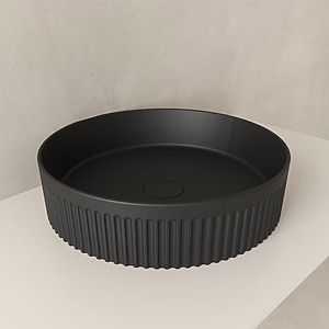 VASQUE RONDE CERAMIQUE HERACLES NOIR MAT